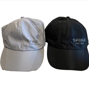 2 Sport Wear Adjustable Baseball Caps O/S